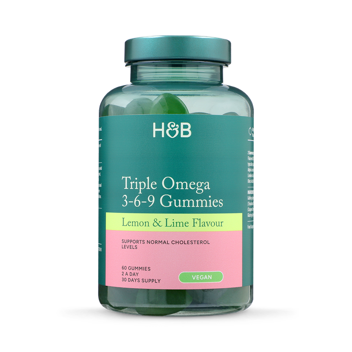Holland & Barrett Vegan Triple Omega 3-6-9 Oil 60 Lemon & Lime Gummies